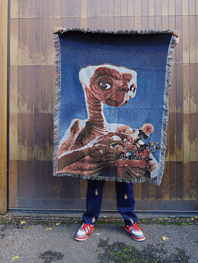 Lazy Oaf X E.T Throw Blanket