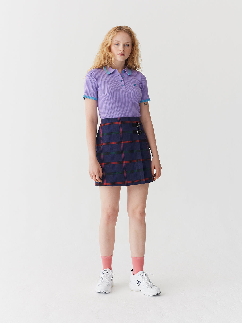 Lazy Oaf Tiny Heart Polo Knit