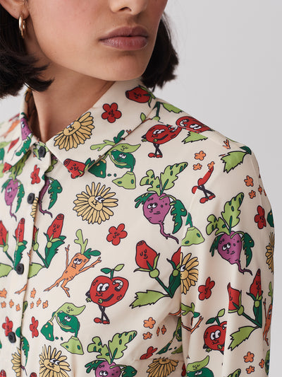 Lazy Oaf Vegetable Patch Fitted Shirt