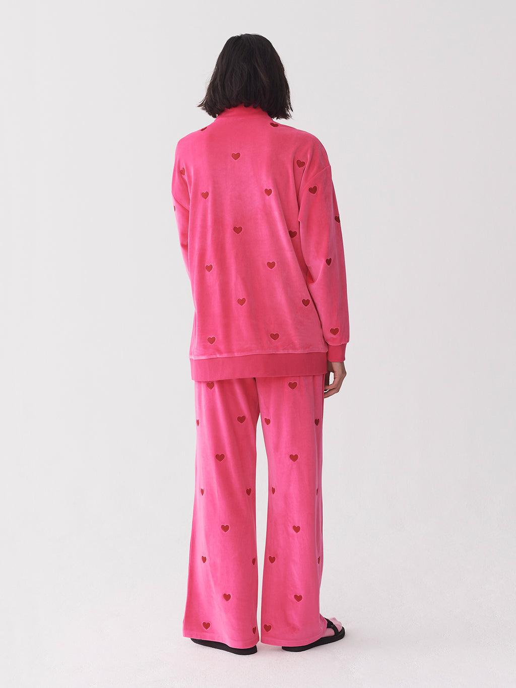 Lazy Oaf Velour Love Repeat Track Pants