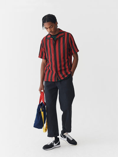 Lazy Oaf Vertical Stripe Bowling Shirt