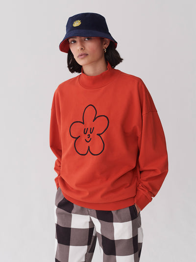 Lazy Oaf Wallflower High Neck Sweatshirt