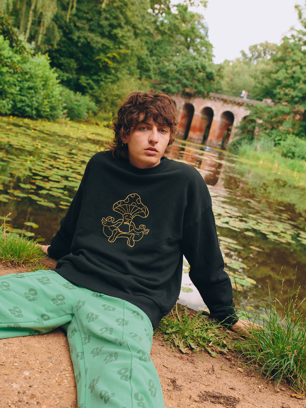 Lazy Mushroom Meditation Sweatshirt